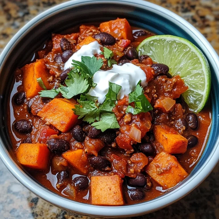 Chipotle Black Bean and Sweet Potato Chili