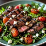 Grilled Balsamic Steak Salad with Arugula