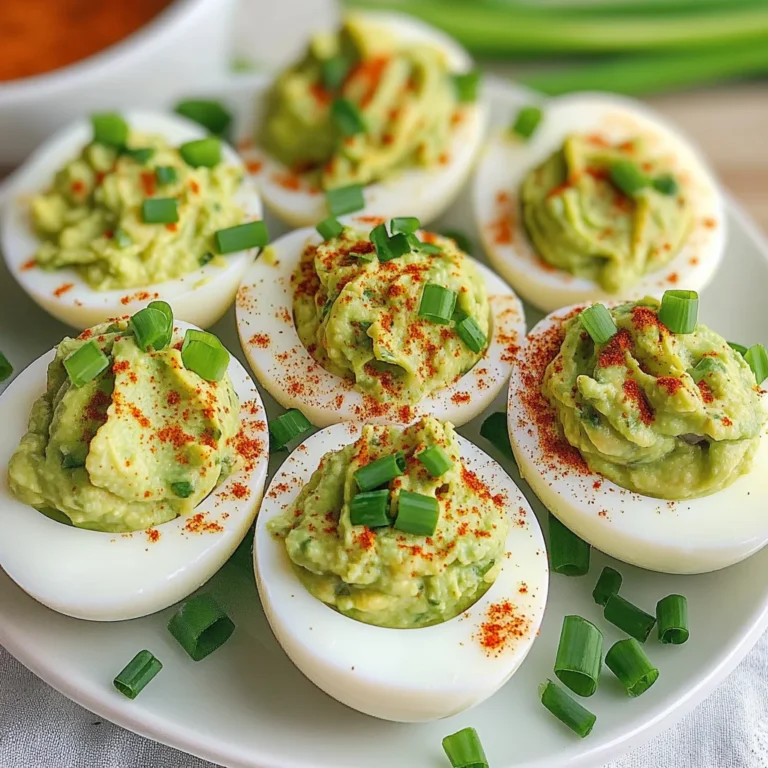 Guacamole Deviled Eggs