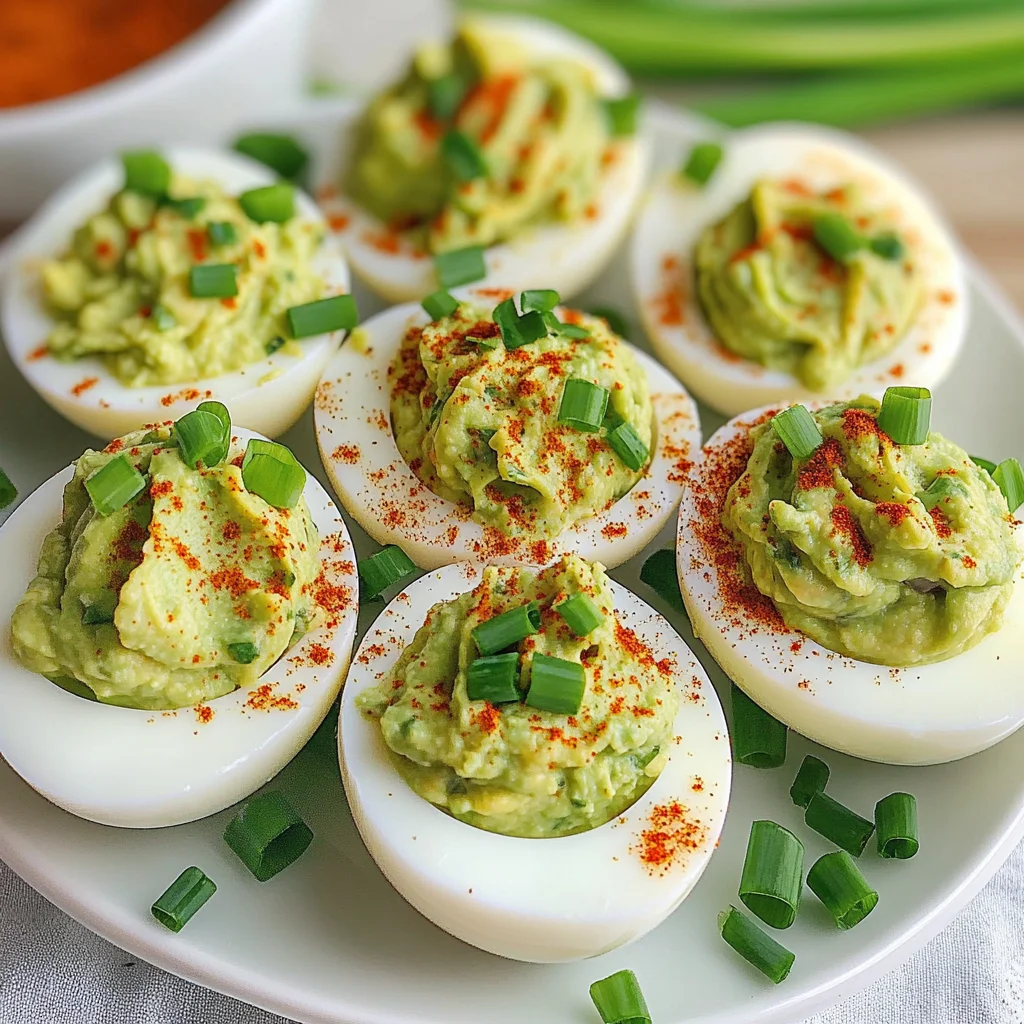 Guacamole Deviled Eggs