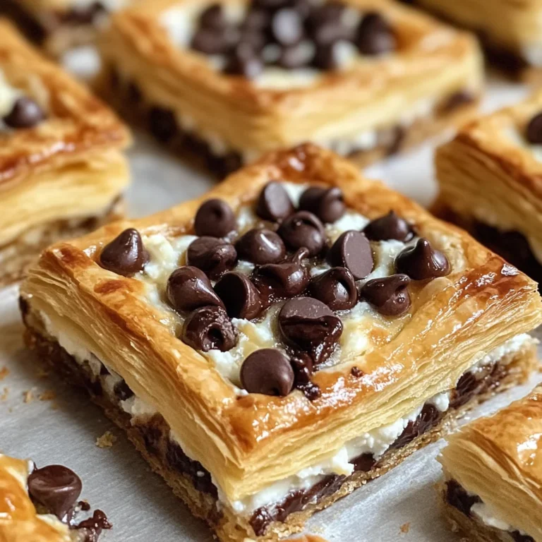 Ricotta Chocolate Chip Squares