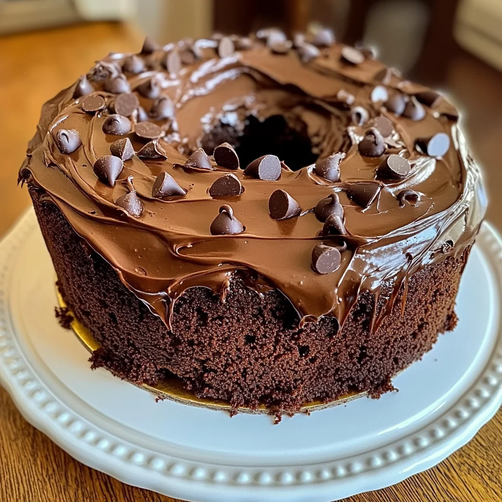 Chocolate Pound Cake with Chocolate Frosting