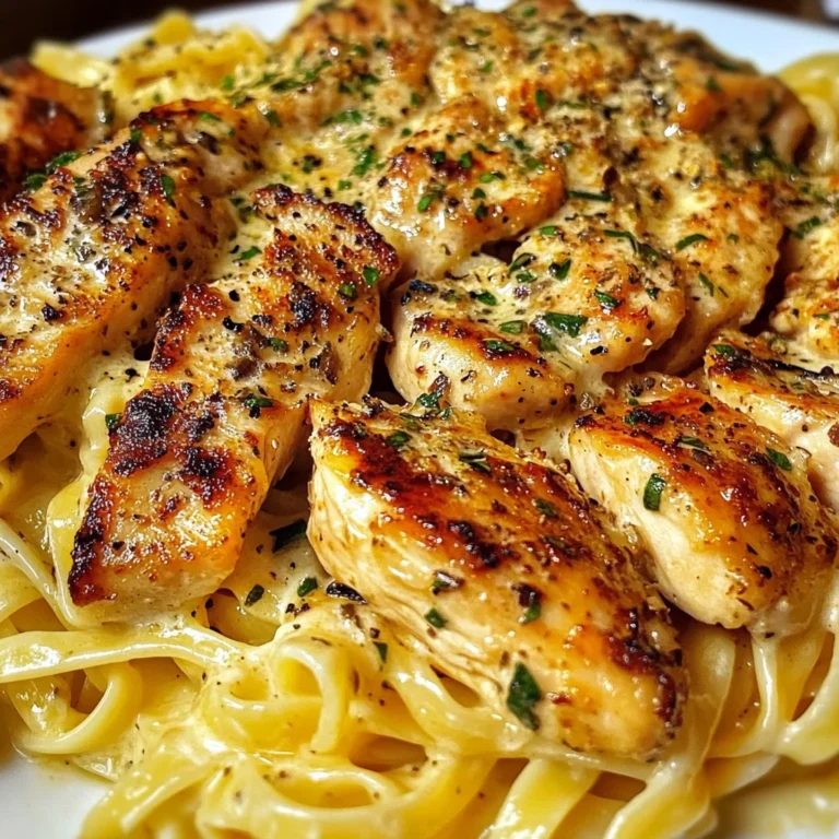 Creamy Garlic Chicken Linguine