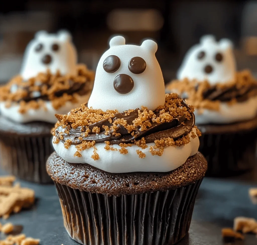 Ghostly S’mores Cupcakes