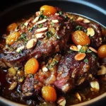Moroccan Lamb Shoulder with Apricots and Almonds