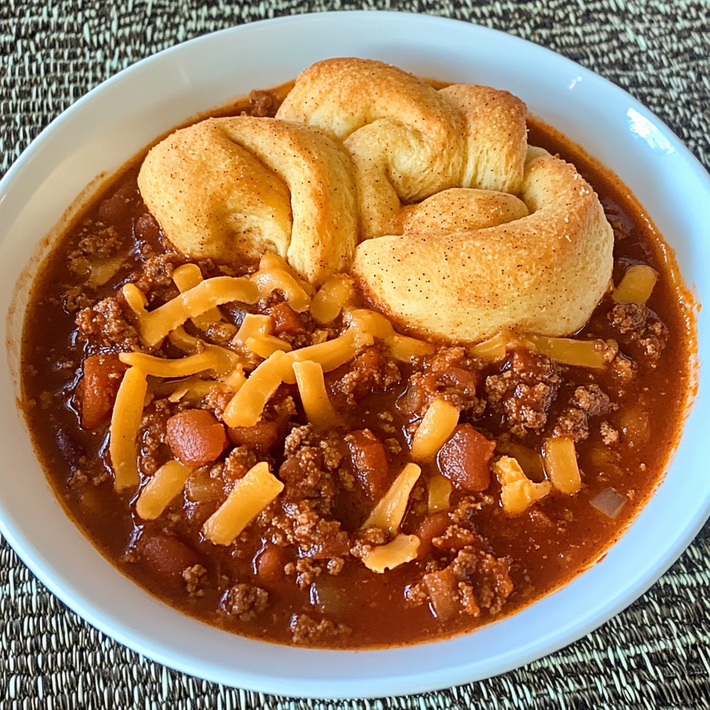 Hillbilly Chili and Cinnamon Rolls